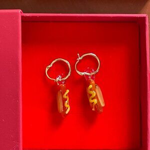 Lisa Says Gah Hot Dog Earrings